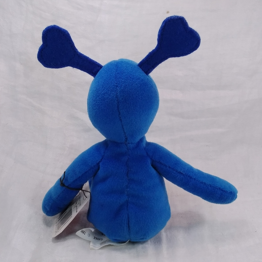Ganz LUV BUGS Blue Plush TOY Beanie Stuffed Bug 1996 10" - Picture 3 of 12
